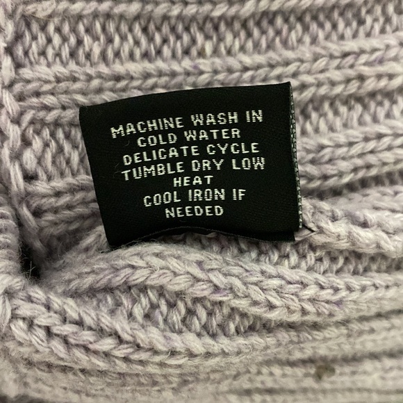 Vertigo Wool Blend Printed Cowl Neck Sweater - Heathered Mauve Rose - Picture 11 of 11